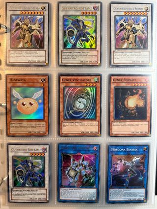 Lotto Carte Yu-Gi-Oh! - Diverse + 10 fogli bonus