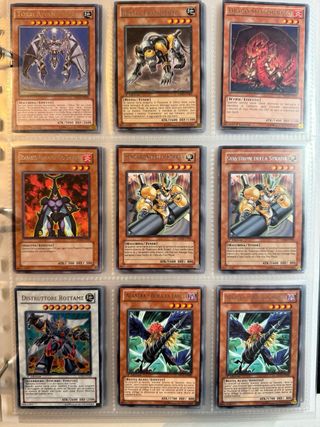 Lotto Carte Yu-Gi-Oh! - Diverse + 10 fogli bonus