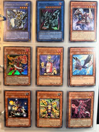 Lotto Carte Yu-Gi-Oh! - Diverse + 10 fogli bonus