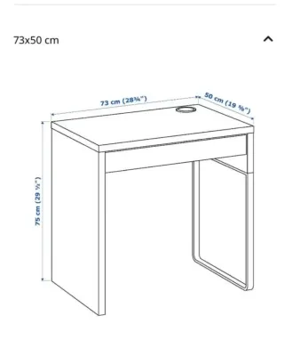 Mesa de escritorio Micke Ikea negra