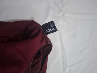 Vestito lungo elegante rosso scintillante