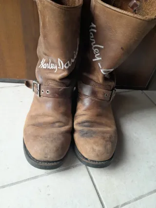 Stivali Harley Davidson Pelle Marrone EUR 43