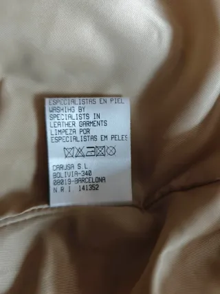 Abrigo Piel Zorro Luis Civit Beige/Marrón