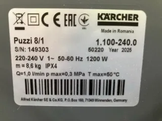 Kärcher Puzzi 8/1 Lava-aspirador Profesional