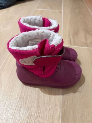 Botas Quechua niña rosa y morado Talla 24
