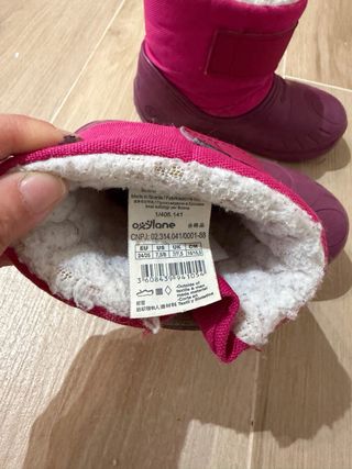 Botas Quechua niña rosa y morado Talla 24