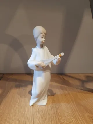 Figura Lladró ángel con instrumento