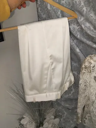 Traje Boda Novio Padrino Gitano Plata Blanco