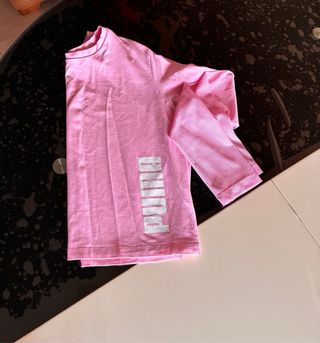 Camiseta Puma rosa manga larga