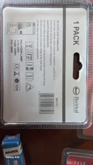 Lampade alogene J118 150W 240V