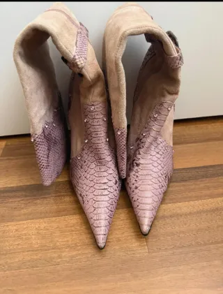 Stivali donna tacco alto pitonati