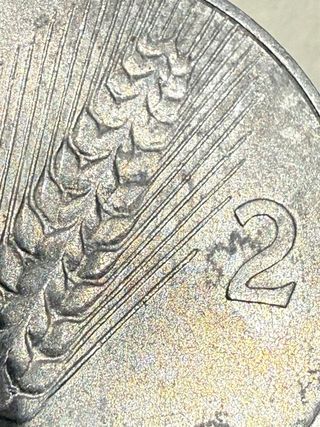 Moneta 2 Lire 1946 Spiga