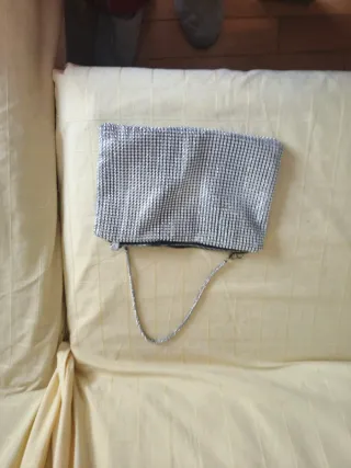 Vestido rosa de punto sin mangas 10 Euros sin estr