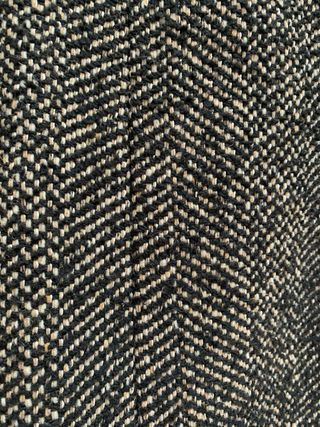 Abrigo entallado tejido en color B/N