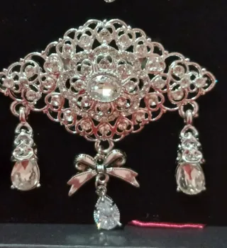 Aderezo Regional Niña Plateado Nuevo