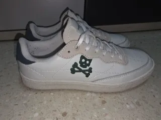 Zapatillas Scalpers niño blancas y beige