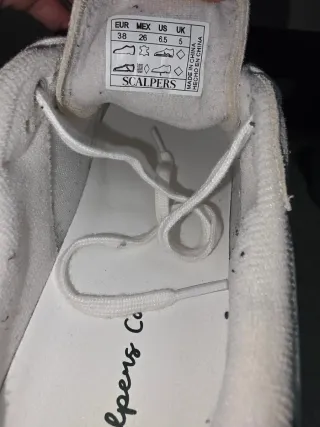 Zapatillas Scalpers niño blancas y beige