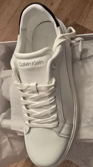 Zapatillas Calvin Klein Hombre Blancas y Negras