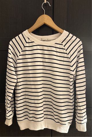 Sudadera Rayas Blancas y Negras Talla S