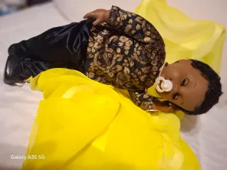 Angelo Negro Sebino vintage doll Piangente