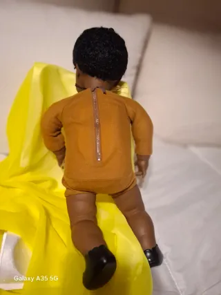 Angelo Negro Sebino vintage doll Piangente