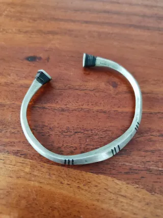 Pulsera Plata 925 Diseño Rayas