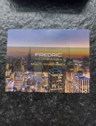 Reloj Fredric Dual Time Negro y Marrón Nuevo