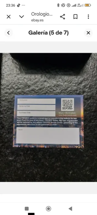 Reloj Fredric Dual Time Negro y Marrón Nuevo