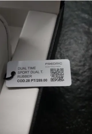 Reloj Fredric Dual Time Negro y Marrón Nuevo