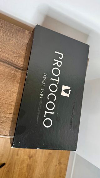 Zapatos Protocolo Azul Charol