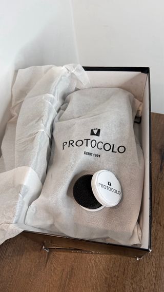 Zapatos Protocolo Azul Charol