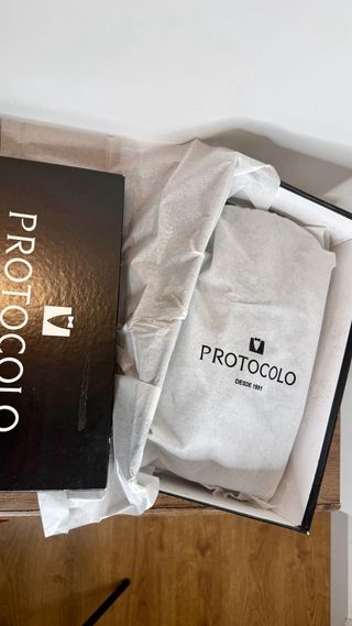 Zapatos Protocolo Azul Charol