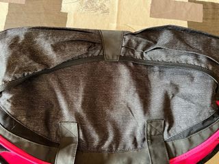 Bolso gimnasio Domyos gris y rosa