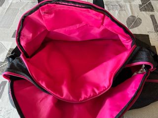 Bolso gimnasio Domyos gris y rosa