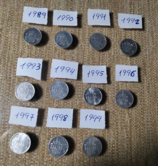 LOTE DE 75 MONEDAS ESPAÑOLAS