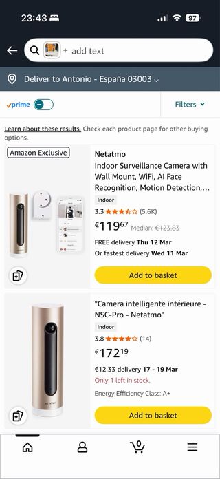 Cámara Interior Inteligente Netatmo