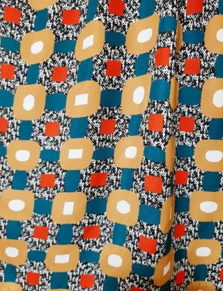 Blusa estampada manga corta