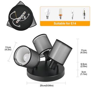 Lámpara de Techo 3 Focos Orientable