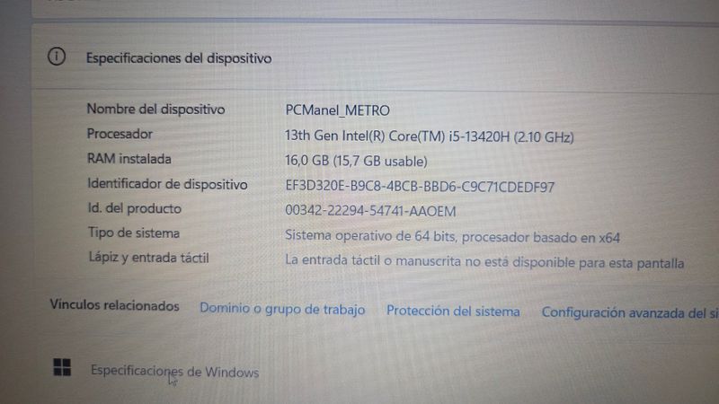 Portátil Lenovo V15 G4 i5 16GB RAM SSD 512GB afbeelding 9