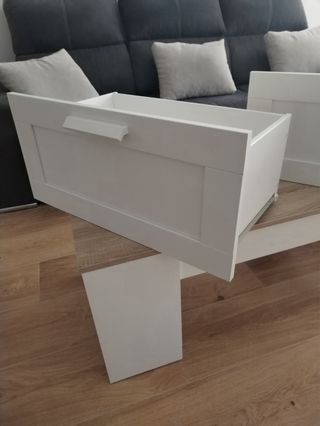 Cajones Estantería Ikea BRIMNES Blancos