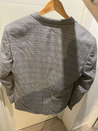 Americana gris cuadros