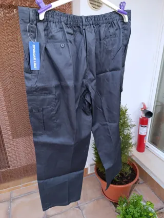 Lote 4 pantalones de trabajo gris talla XL