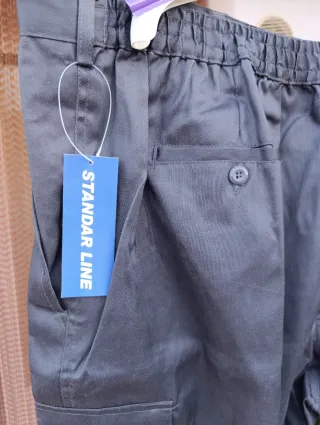 Lote 4 pantalones de trabajo gris talla XL