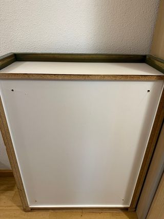 Alacena de pared madera y cristal