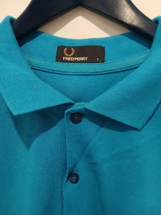 Polo Fred Perry Azul. Talla L
