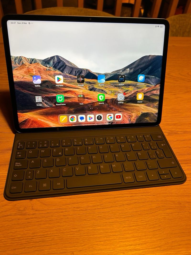 Xiaomi Pad 7 con funda teclado original afbeelding 3