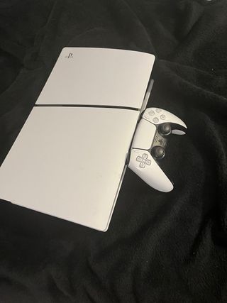 PlayStation 5 slim de discoBlanca + Mando + Juegos