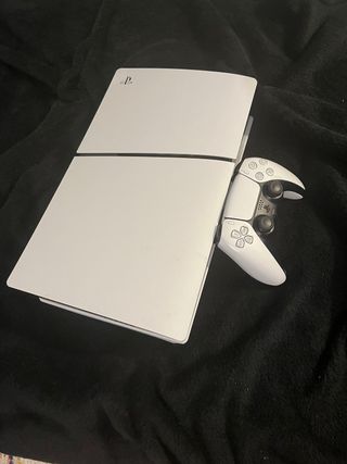 PlayStation 5 slim de discoBlanca + Mando + Juegos