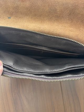 Bolso de mano de piel genuina Contacts