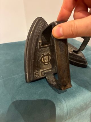 Juego de 2 Planchas Antiguas hierro coleccionista